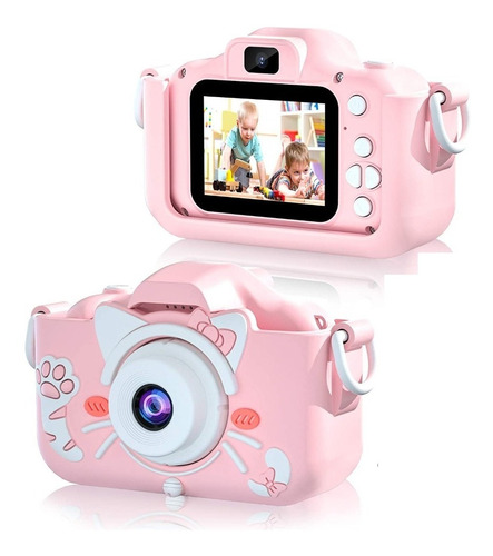 Cámara Digital 1080p Infantil Niño Niña Videocámara 20 Mp Color Rosa