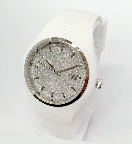 Reloj Knock Out Dama 8469 611 Silicona Glitter  Agte Oficial