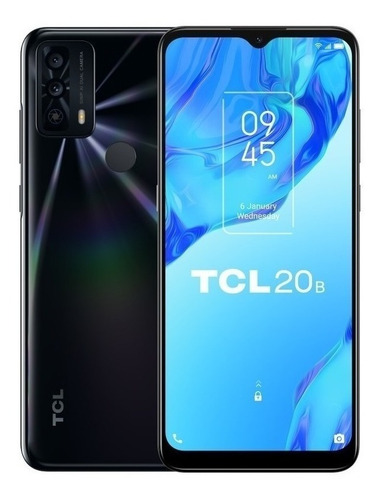 Smartphone Tcl 20b 64gb + Ram 4gb Con Diseño Curvo De 6,52'' Color Gris oscuro