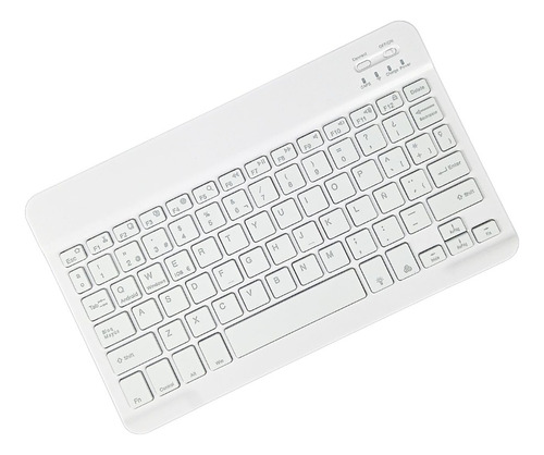 Mini Teclado Bluetooth Ultra Slim Español Luz Led