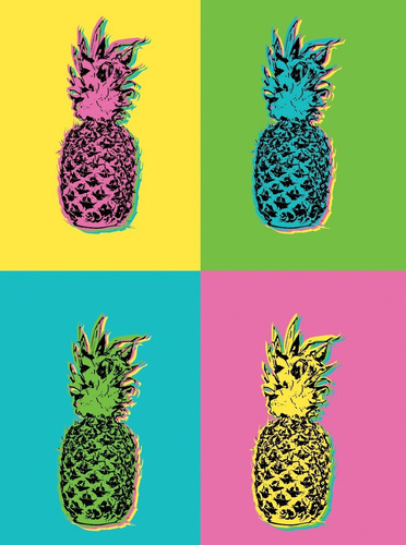 Cuadro Canvas Arte Pop Piñas 120*80cm
