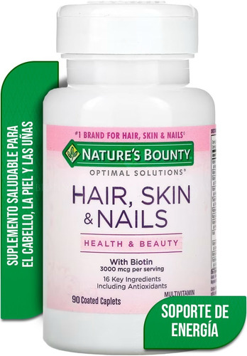 Nature's Bounty Biotina 10,000 Mcg 90 Softgels