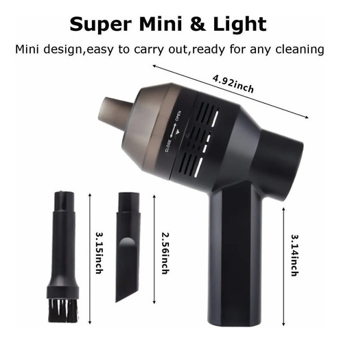 De Mini Aspiradora De Mano Para Coche, Recargable Por Usb