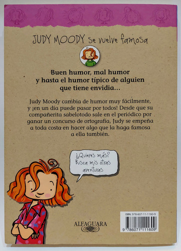 Judy Moody Se Vuelve Famosa Megan Mcdonald