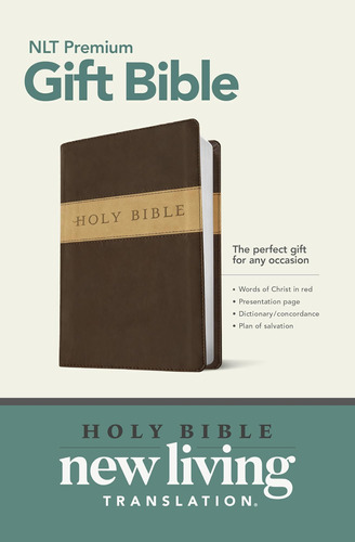 Libro: Premium Gift Bible Nlt, Tutone (leatherlike, Dark Red