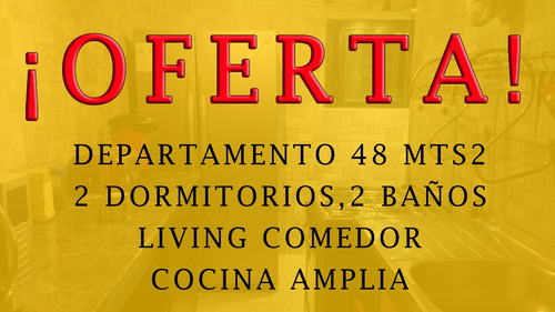 ¡oferta! 2 Dormitorios, 2 Baños, Cocina Amplia, Living Comed