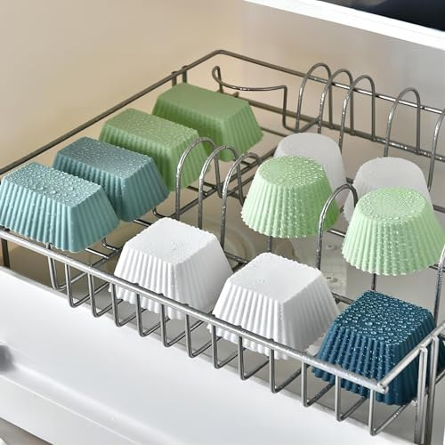 Paquete De 12 Moldes De Silicona Reutilizables Para Hornear