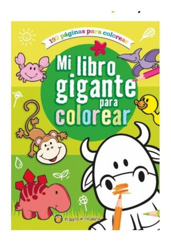 Mi Libro Gigante Para Colorear Verde Libro Para Niños 2655