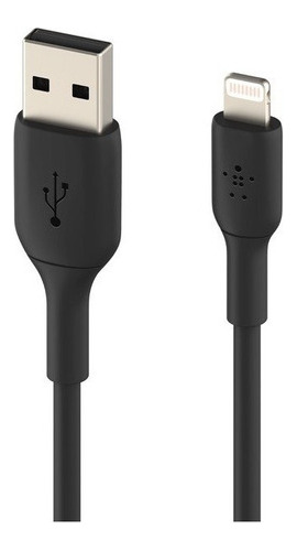 Cable Lighning A Usb-a 1.0 Mt Belkin Negro Boostcharge