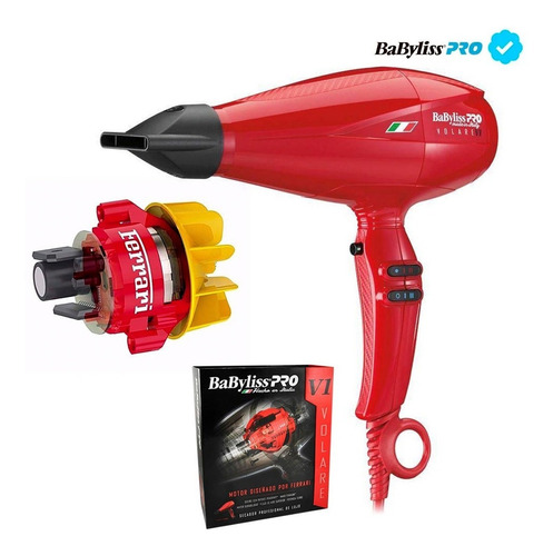 Secador De Pelo Profesional Babyliss Pro V1 Motor Ferrari