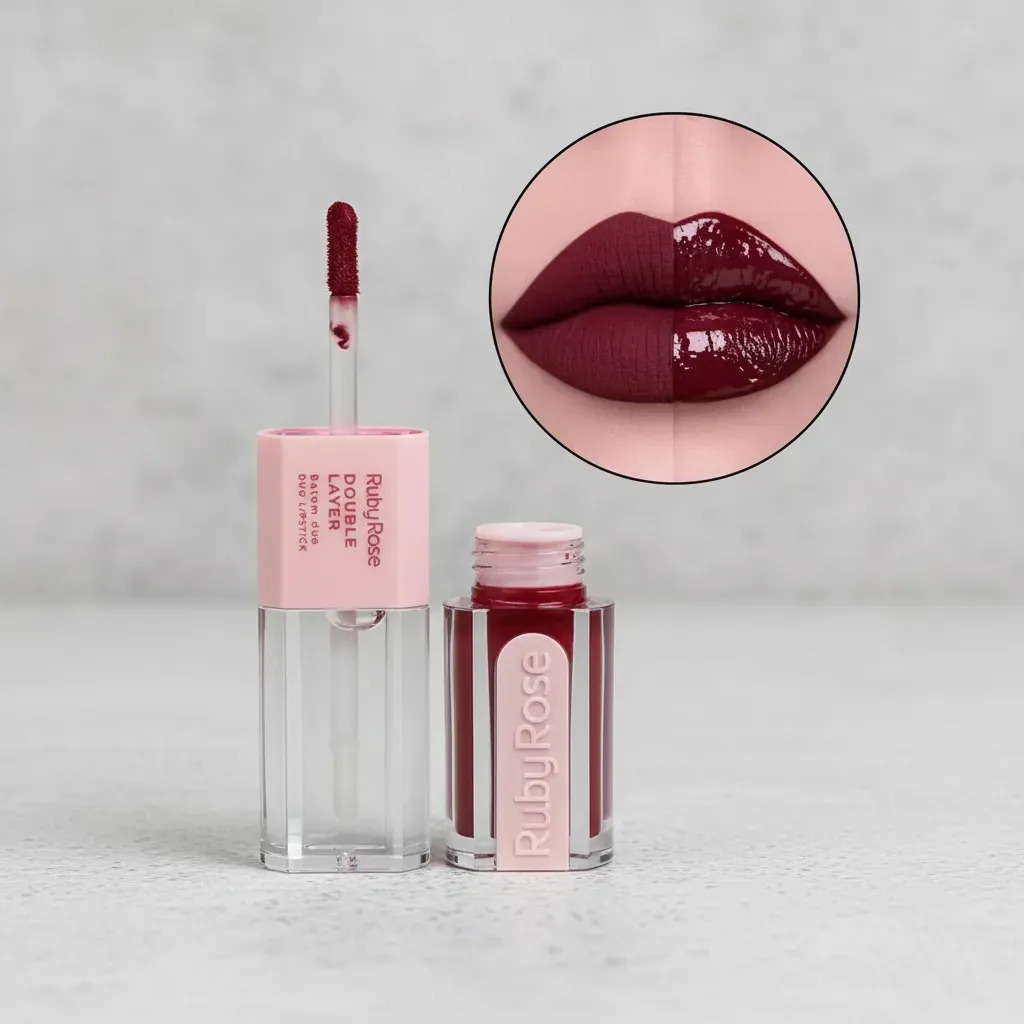 Ruby Rose Batom Duo Double Layer Dl80 — miniatura 4