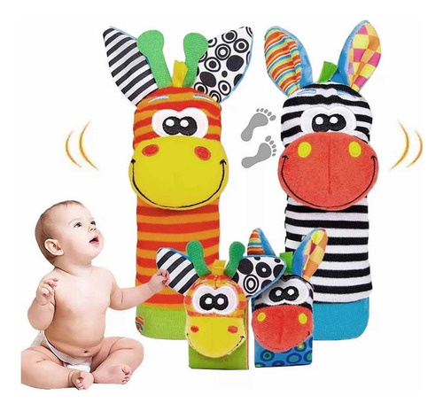 Bebe Calcetines Juguete Estimulación Temprana 4pcs