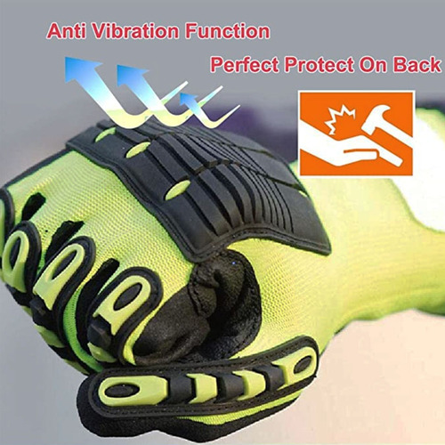 Imagen 2 de 5 de Guantes Nm Safety Antivibración / Anti-impacto / Anticorte