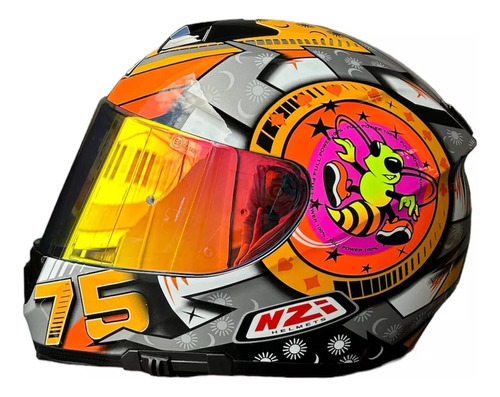 Casco Moto Integral Nzi Project Dobl Visor Eurus Devotobikes