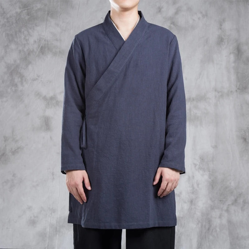 Camisa Hanfu Mejorada Para Hombre, Chaqueta De Lino Tang Sui