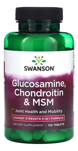 Glucosamine Chondroitin & Msm / 120 Comprimidos / Swanson