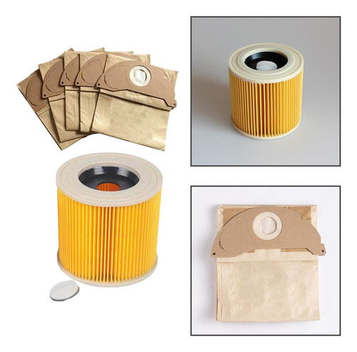 Filtro De Cartucho De Aspiradora Con 5 Bolsas De Polvo Para