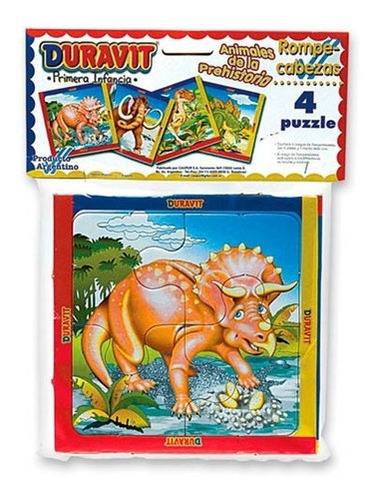 Duravit Puzzle Dinosaurio 4 Pzs 0008