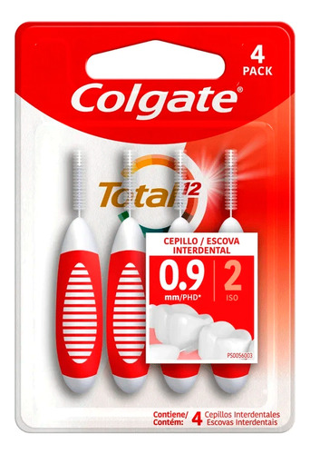 Colgate Cepillo Interdental 0.9mm Finos Cilindricos X4 U