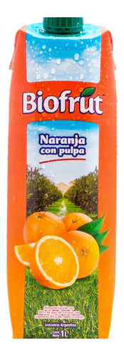 Jugo Biofrut Naranja 1 Lts X 12 Unidades