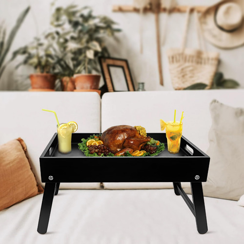 Vumsum Bandejas De Desayuno Para Cama Y Sofá Negro Mmg