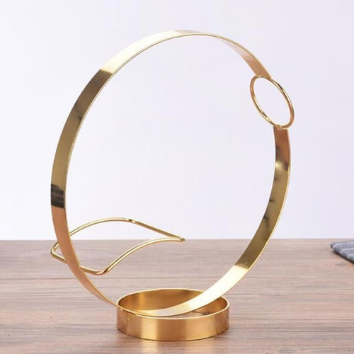 Soporte Para Botellas De Vino De Hierro En Forma De Dorado