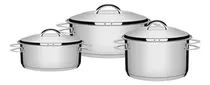 Comprar Juego de Utensilios de Cocina Solares de Acero Inoxidable con Triple Fondo Tramontina, 3 piezas