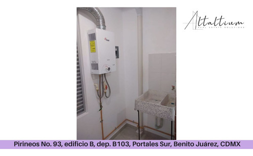 Venta Departamento Calle Pirineos No. 93, Edificio B, Depto.b103, Portales Sur, Benito Juarez, Cdmx Pma26-di