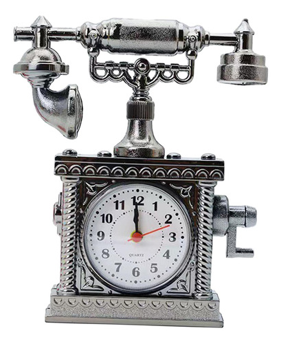 Reloj De Mesa De Teléfono Vintage, Estatua Decorativa,
