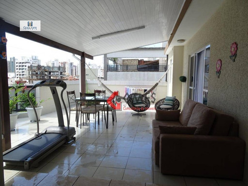 Imagem 14 de 30 de Cobertura Com 5 Dormitórios À Venda, 236 M² Por R$ 530.000,00 - Jardim Las Palmas - Guarujá/sp - Co0139