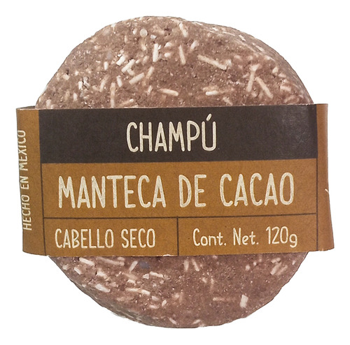 Champú Sólido Manteca De Cacao 120g Bitácora Botánica