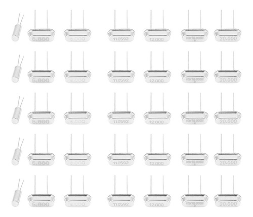 Kit Oscilador Cristal 35 Pieza Duradero Tamaño 7 Valor 6m 8m