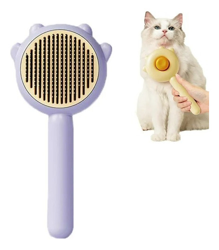 Cepillo Peine Gato Mascota Automático Perro Botón Durable