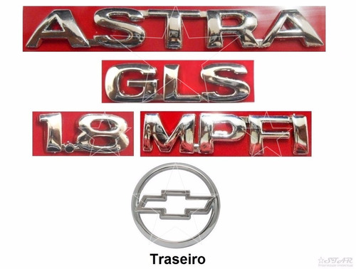 Emblemas Astra Gls 1.8 Mpfi + Mala - 1999 À 2002