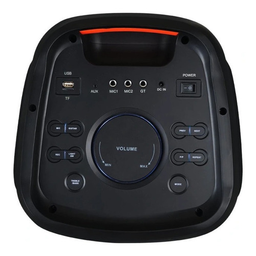 Imagen 4 de 5 de Bocina Bluetooth Daewoo 2x8 Pulgadas Bafle Luz Led 30w Rms