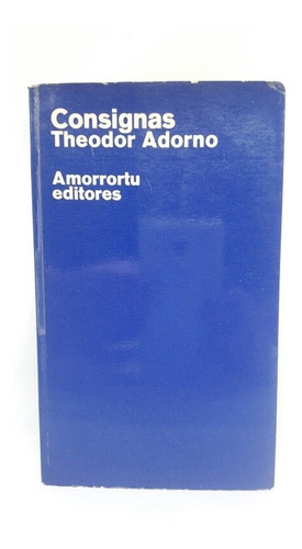 Consignas Adorno Theodor L5