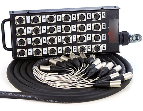 Medusa 24 Vias Com Conectores Xlr Neutrik - 60 Metros