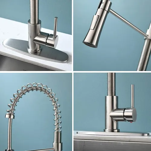Grifo De Cocina Rociador Extensible, Grifo De Fregadero...