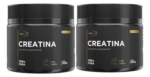 Kit 2 Creatina Monohidratada 300g Qualynutri Total 600g