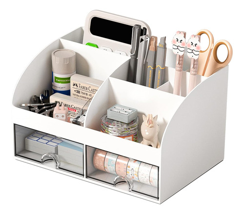 Comfyroom Organizador De Escritorio Y Accesorios Con 6 Compa