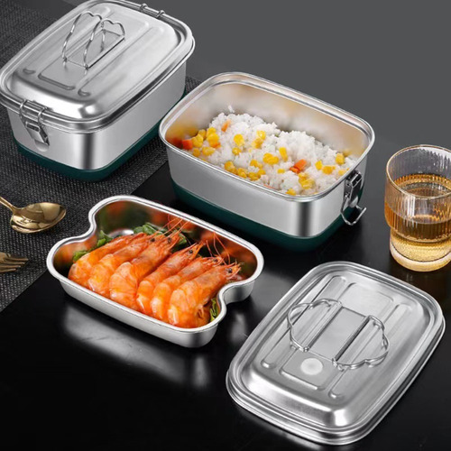 Lonchera De Acero Inoxidable, Recipiente De Comida Engrosado