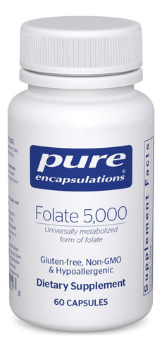 Folato 5000 Pure Encapsulations 60 Cápsulas