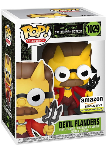 Funko Pop The Simpson Devil Flanders 1029 Glows Dark
