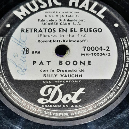Pasta Pat Boone Billy Vaughn Jimmie Haskell Music Hall C466