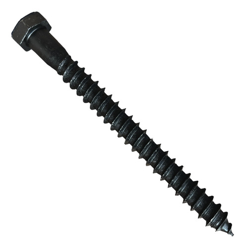 Tirafondo Hexagonal Negro 1/4x1 1/2 100-und