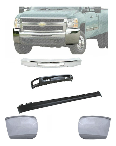 Defensa Delantera Completa Silverado 3500 2007 2008 2009