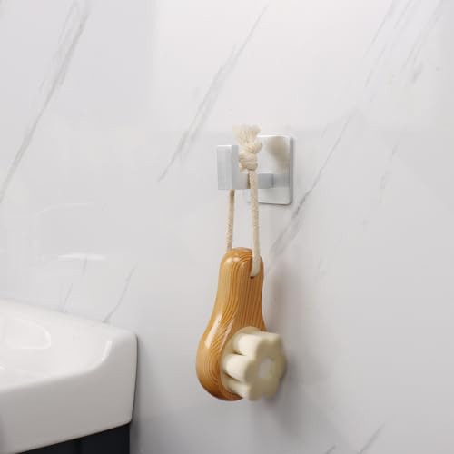 Ganchos Para Toallas De Baño, Paquete De 6 Ganchos Autoadhes