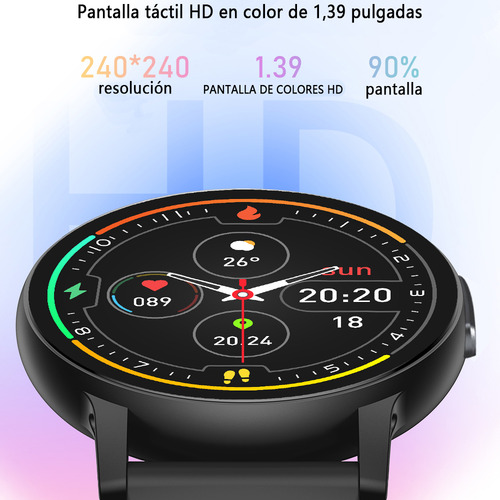 Reloj Inteligente Bluetooth Llamada 1.39 Ai Con Asistente De
