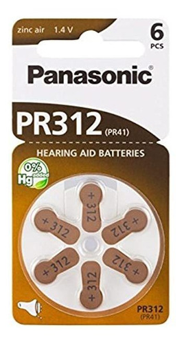 Pila Para Audifono 312 Panasonic Blister X6 Und Blister