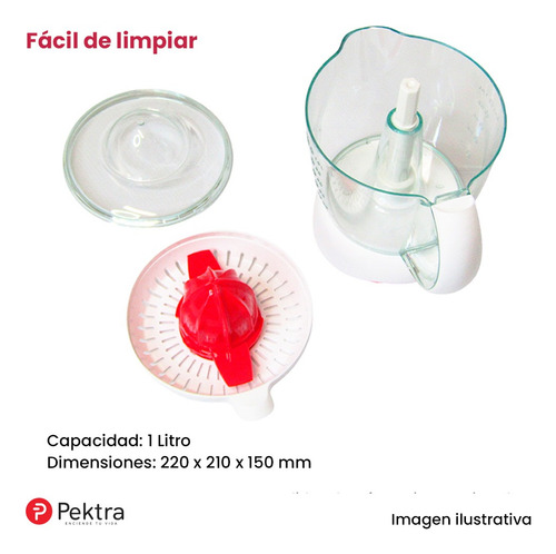 Exprimidor Electrico Juguera 1 L Jugo Naranja Pektra Citrico